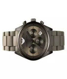 Emporio Armani Sportivo Chronograph Brown Dial Brown Steel Strap Watch For Men - AR5950 Authentic Buy Shop Now