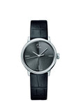 Calvin Klein Accent Black Dial Black Leather Strap Watch for Women - K2Y2Y1C3 Authentic Buy Shop Now