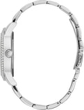 Guess Bedazzle Diamonds Silver Dial Silver Steel Strap Watch For Women - W1097L1 Authentic Buy Shop Now