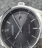 Citizen Eco Drive Black Dial Silver Steel Strap Watch For Men - BM7250-56E Authentic Buy Shop Now