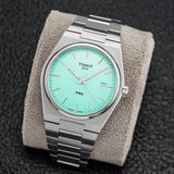 Tissot PRX Quartz Light Green Dial Silver Steel Strap Watch for Men - T137.410.11.091.01 Authentic Buy Shop Now