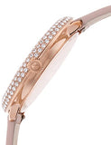 Swarovski Crystal Frost White Dial Pink Leather Strap Watch for Women - 5519223 Authentic Buy Shop Now
