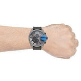 Diesel Mega Chief Chronograph Black Dial Black Nylon Strap Watch For Men - DZ4500 Authentic Buy Shop Now