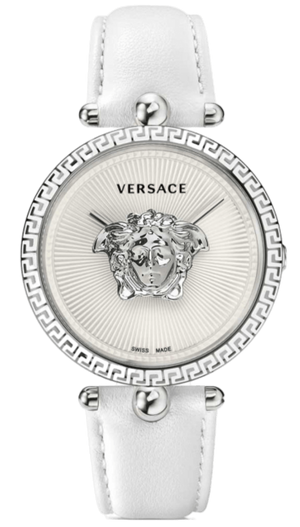 Versace Palazzo Empire White Dial White Leather Strap Watch for Women - VCO010017 Authentic Buy Shop Now