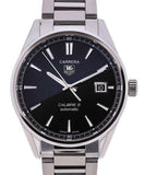 Tag Heuer Carrera Automatic Black Dial Silver Steel Strap Watch for Men - WAR211A.BA0782 Authentic Buy Shop Now