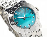 Marc Jacobs Amy Blue Dial Silver Steel Strap Watch for Women - MBM3272 Authentic Buy Shop Now