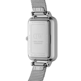 Daniel Wellington Quadro Unitone Silver Dial Silver Mesh Strap Watch For Women - DW00100486 Authentic Buy Shop Now