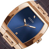 Guess Phoenix Blue Dial Brown Leather Strap Watch for Men - GW0386G2 Authentic Buy Shop Now