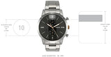 Fossil Townsman Chronograph Grey Dial Silver Steel Strap Watch for Men - FS5407 Authentic Buy Shop Now