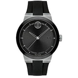Movado Bold Fusion Black Dial Black Silicone Strap Watch for Men - 3600624 Authentic Buy Shop Now