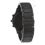 Emporio Armani Renato Chronograph Mother of Pearl Black Dial Black Steel Strap Watch For Men - AR11275 Authentic Buy Shop Now