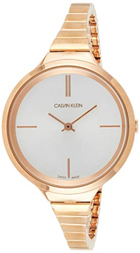 Calvin Klein Lively White Dial Rose Gold Steel Strap Watch for Women - K4U23626 Authentic Buy Shop Now