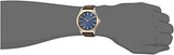 Armani Exchange Nico Quartz Blue Dial Brown Leather Strap Watch For Men - AX2334 Authentic Buy Shop Now