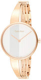 Calvin Klein Drift White Dial Rose Gold Steel Strap Watch for Women - K6S2N616 Authentic Buy Shop Now