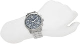Guess Horizon Chronograph Quartz Blue Dial Silver Steel Strap Watch for Men - W0379G3 Authentic Buy Shop Now