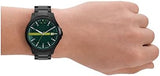 Armani Exchange Hampton Black Dial Black Steel Strap Watch For Men - AX2407 Authentic Buy Shop Now