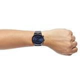 Hugo Boss Architectural Blue Dial Grey Steel Strap Watch for Men - 1513574 Authentic Buy Shop Now