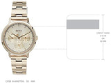 Hugo Boss Prima Gold Dial Gold Steel Strap Watch for Women - 1502571 Authentic Buy Shop Now