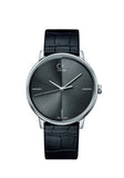 Calvin Klein Accent Black Dial Black Leather Strap Watch for Men - K2Y2X1C3 Authentic Buy Shop Now
