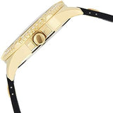 Guess Frontier Diamonds Gold Dial Black Rubber Strap Watch For Women - W1160L1 Authentic Buy Shop Now