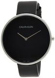 Calvin Klein Full Moon Black Dial Black Leather Strap Watch for Women - K8Y231C1 Authentic Buy Shop Now