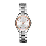 Michael Kors Mini Slim Runway Silver Dial Silver Steel Strap Watch for Women - MK3514 Authentic Buy Shop Now
