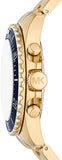 Michael Kors Everest Chronograph Blue Dial Two Tone Steel Strap Watch For Men - MK8978 Authentic Buy Shop Now