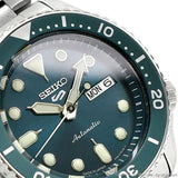 Seiko 5 Sports Automatic Green Dial Silver Steel Strap Watch For Men - SRPD61K1 Authentic Buy Shop Now