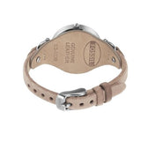 Fossil Georgia Bone Grey Dial Beige Leather Strap Watch for Women - ES2830 Authentic Buy Shop Now