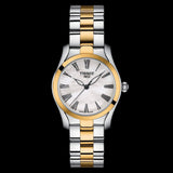 Tissot T Wave Quartz Mother of Pearl Dial Two Tone Steel Strap Watch for Women - T112.210.22.113.00 Authentic Buy Shop Now