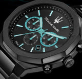 Maserati Stile Aqua Edition Chronograph Stainless Steel Watch For Men - R8873644001 Authentic Buy Shop Now