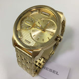Diesel Mini Daddy Gold Dial Gold Steel Strap Watch For Men - DZ7306 Authentic Buy Shop Now