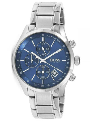 Hugo Boss Grand Prix Blue Dial Silver Steel Strap Watch for Men - 1513478 Authentic Buy Shop Now