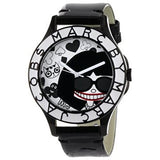 Marc Jacobs White & Black Dial Black Leather Strap Watch for Women - MBM1148 Authentic Buy Shop Now