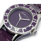 Marc Jacobs Blade Purple Dial Purple Leather Strap Watch for Women - MBM1158 Authentic Buy Shop Now