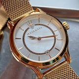 Maserati Epoca Mother of Pearl Dial Rose Gold Mesh Strap Watch For Women - R8853118506 Authentic Buy Shop Now