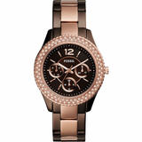 Fossil Stella Multifunction Brown Dial Two Tone Steel Strap Watch for Women - ES4079 Authentic Buy Shop Now