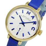 Marc Jacobs Sally White Dial Blue Leather Strap Watch for Women - MBM1354 Authentic Buy Shop Now