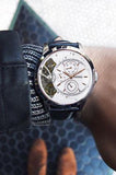Fossil Townsman Twist Multifunction White Dial Black Leather Strap Watch for Men - ME1164 Authentic Buy Shop Now