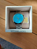 Michael Kors Runway Blue Dial Silver Steel Strap Watch for Women - MK3292 Authentic Buy Shop Now
