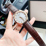 Tissot T Classic PR 100 Quartz White Dial Brown Leather Strap Watch for Men - T101.410.26.031.00 Authentic Buy Shop Now
