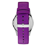 Marc Jacobs Baby Dave Silver Dial Purple Leather Strap Watch for Women - MBM1262 Authentic Buy Shop Now