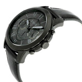 Fossil Grant Chronograph Black Dial Black Leather Strap Watch for Men - FS5132 Authentic Buy Shop Now