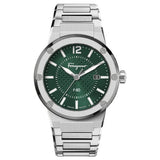 Salvatore Ferragamo F-80 Bracelet Green Dial Silver Steel Strap Watch For Men - SFHY00621 Authentic Buy Shop Now