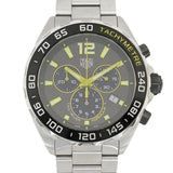 Tag Heuer Formula 1 Chronograph Grey Dial Silver Steel Strap Watch for Men - CAZ101AG.BA0842 Authentic Buy Shop Now