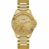 Guess Frontier Diamonds Gold Dial Gold Steel Strap Watch For Women - W1156L2 Authentic Buy Shop Now