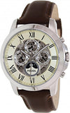 Fossil Grant Automatic White Dial Brown Leather Strap Watch for Men - ME3027 Authentic Buy Shop Now