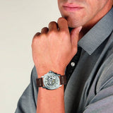 Fossil Modern Machine Automatic Skeleton White Dial Brown Leather Strap Watch for Women - ME3083 Authentic Buy Shop Now
