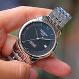 Tissot Le Locle Automatic Black Dial Silver Steel Strap Watch For Men - T006.408.11.057.00 Authentic Buy Shop Now
