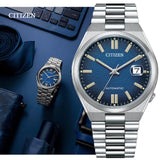 Citizen Tsuyosa Automatic Dark Blue Dial Silver Steel Strap Watch For Men - NJ0151-88L Authentic Buy Shop Now